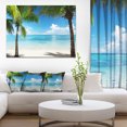 thumbnail image 1 of Palm Trees and Sea - Landscape Photography Canvas Print, 1 of 3