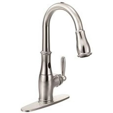 Moen Brantford Single Handle High Arc Pulldown Kitchen Faucet Moen Brantford Single Handle High Arc Pulldown Kitchen Faucet Chrome