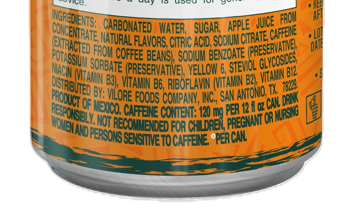 (12 pack) Jumex XOT Tangerine Sparkling Energy Drink, 11.3 oz