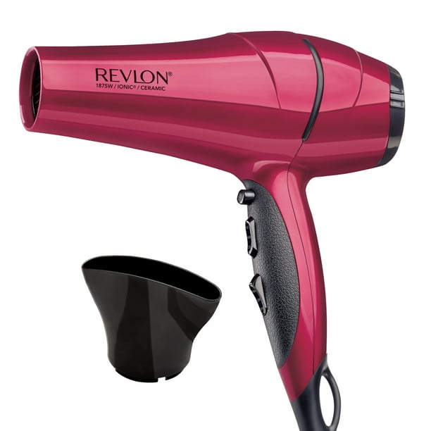 Revlon Perfect Heat Ceramic Ionic Hair Dryer, Red with Concentrator