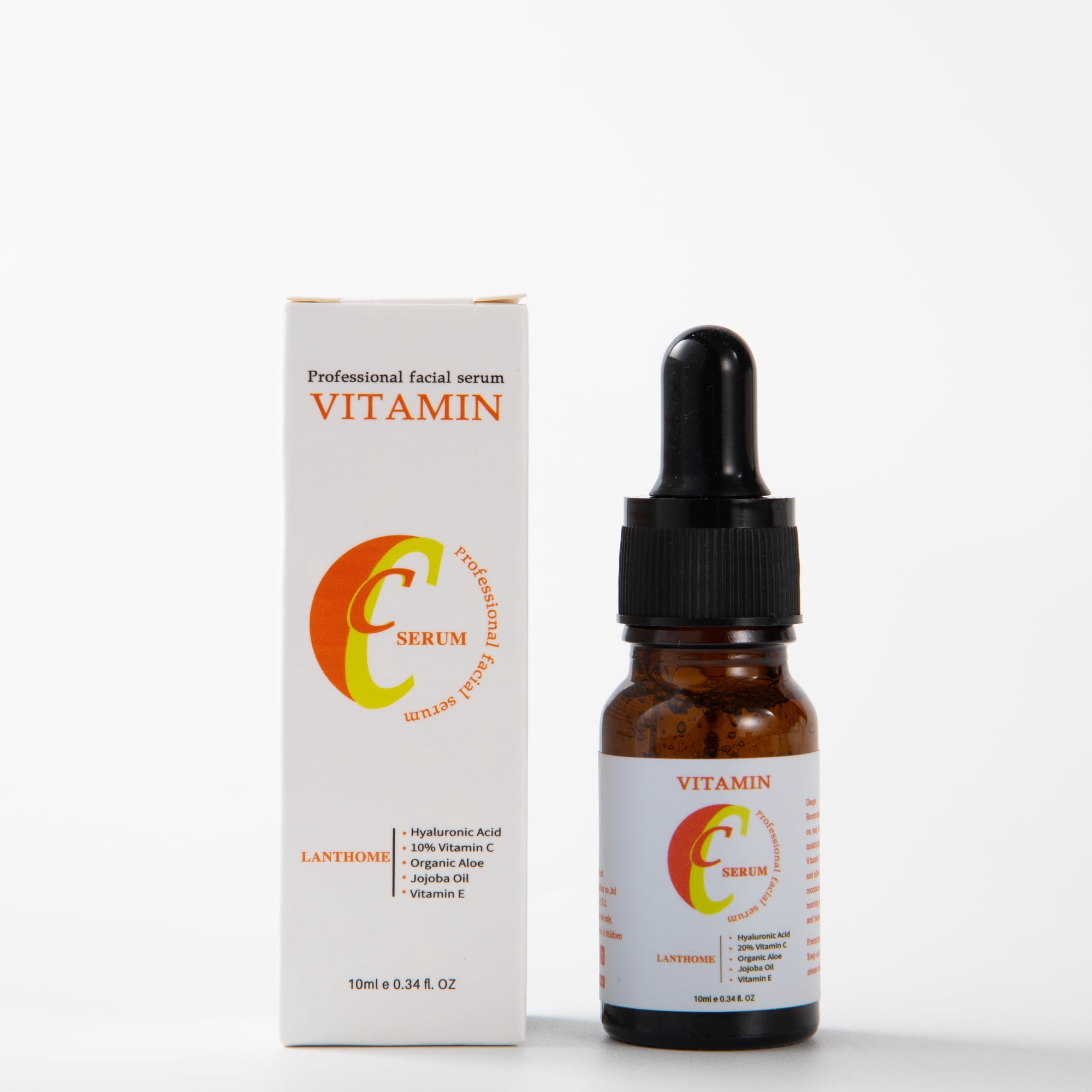 English Title: Vitamin C Facial Serum with Hyaluronic Acid for Daily Skin Care, 10 mL