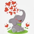 thumbnail image 3 of CafePress - Elephant With Hearts Baseball Jersey - Cotton Baseball Jersey, 3/4 Raglan Sleeve Shirt, 3 of 4