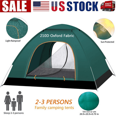2-Second Pop-Up Tent – Instant 4-Season Shelter for 2-3 People