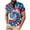 Multicolor, variant on CFLVAEK 4th of July Tshirt Mens Big and Tall Tie Dye Shirts Independence Day Patriotic T Shirts Loose Short Sleeve Henley Neck Summer Holiday Shirts M