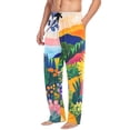 thumbnail image 2 of FORMRS Mens Pajama Pants with Pockets Sleepwear Lounge Bottoms Sizes S-2XL, Art Path, 2 of 7