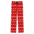thumbnail image 4 of Christmas Mens Pajama Pants with Drawstring Pockets Lounge Pants Pajama Bottoms Men Sleep PJ Pants for Men（Red,L), 4 of 5