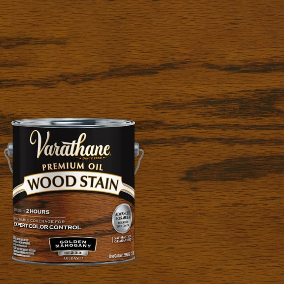2 Pack, Golden Mahogany, Low VOC, Varathane Premium Oil-Based Interior Wood Stain-252652, Gallon