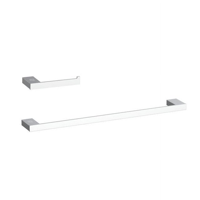 Elegant Kitchen & Bath HWB-13S2PCH Sofia 2 Piece Bathroom Hardware Set, Chrome