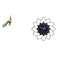 thumbnail image 1 of Estatua del pavo real,Estatua de pavo real,adorno de escritorio creativo y divertido,Reloj de pared grande,Reloj de pared acrílico silencioso sin tictac,Reloj de pared grande para, 1 of 8