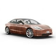thumbnail image 6 of Rwraps Natural Horizontal Wood Plank Mahogany Matte Vinyl Film Wrap 59in x 6in Vinyl Vehicle Car, 6 of 9