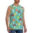 thumbnail image 2 of Disketp Mushrooms Sleeveless Tshirts For Men, Muscle Shirts For Men Dry Fit Tank Top-Large, 2 of 8