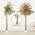 thumbnail image 6 of Yeshouse 4FT/5FT/6FT Artificial Bougainvillea Tree, Tall Potted Fake Bougainvillea Trees, Faux Tree with Wood Trunk and Pink Flowers for Outdoor Indoor, 6 of 9