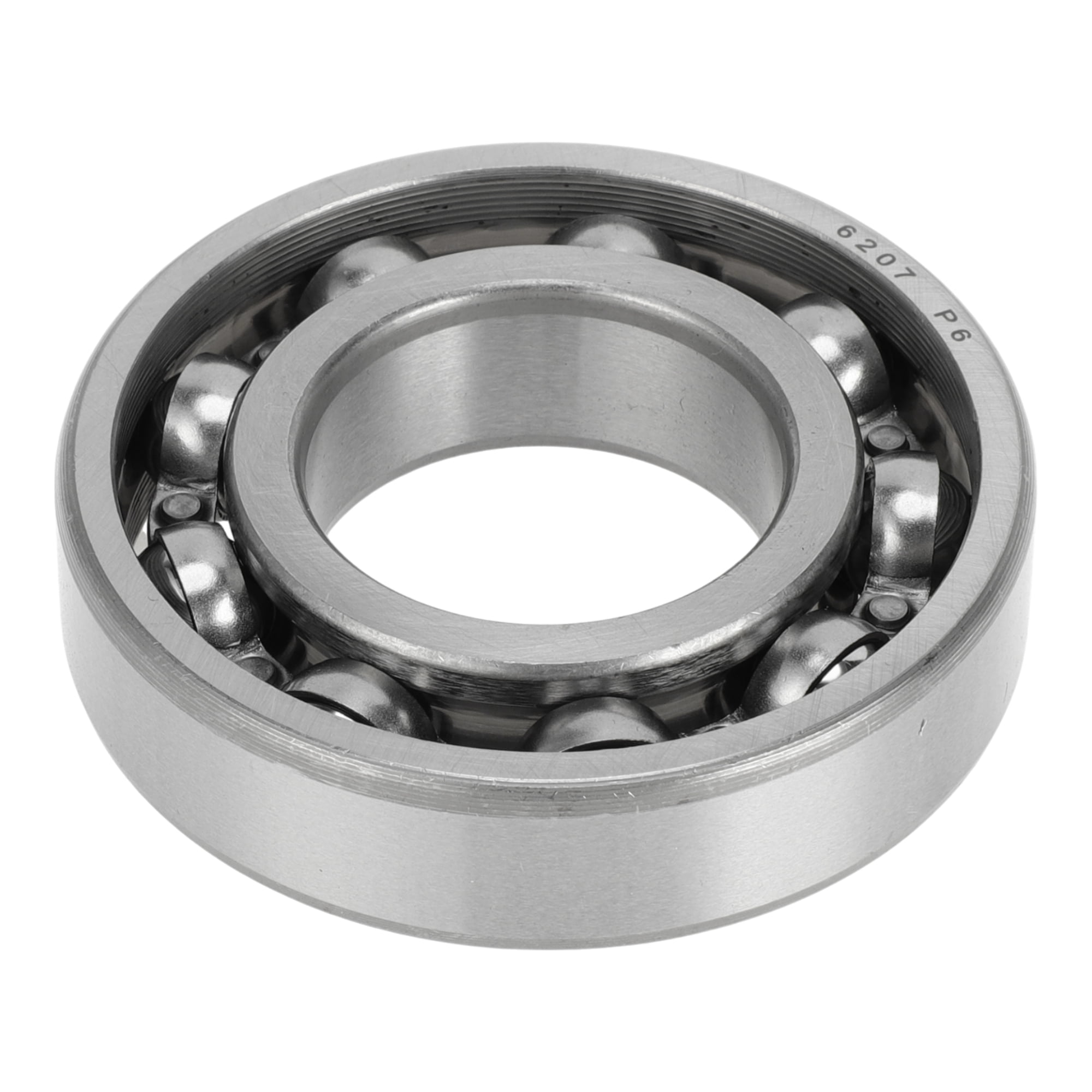 Unique Bargains 6207 Deep Groove Ball Bearings P6 35x72x17mm Lubricated Bearings Open Type Silver Tone Scooter Skateboard Wheel