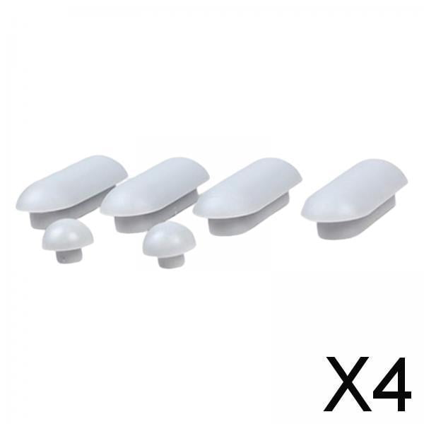 4x Amortiguadores para Asientos de Inodoros, Amortiguadores para Asientos de Inodoros Universales, Kits de Reemplazo de Almohadillas para Inodoros 4 piezas