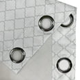 thumbnail image 4 of Ambesonne Grey Grommet Curtain, Monochrome Damask Pattern, 50" x 96", White Grey, 4 of 6