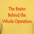 thumbnail image 3 of CafePress - Brains Behind The Operation T Shirt - Men's Classic Graphic T-Shirt, 3 of 4