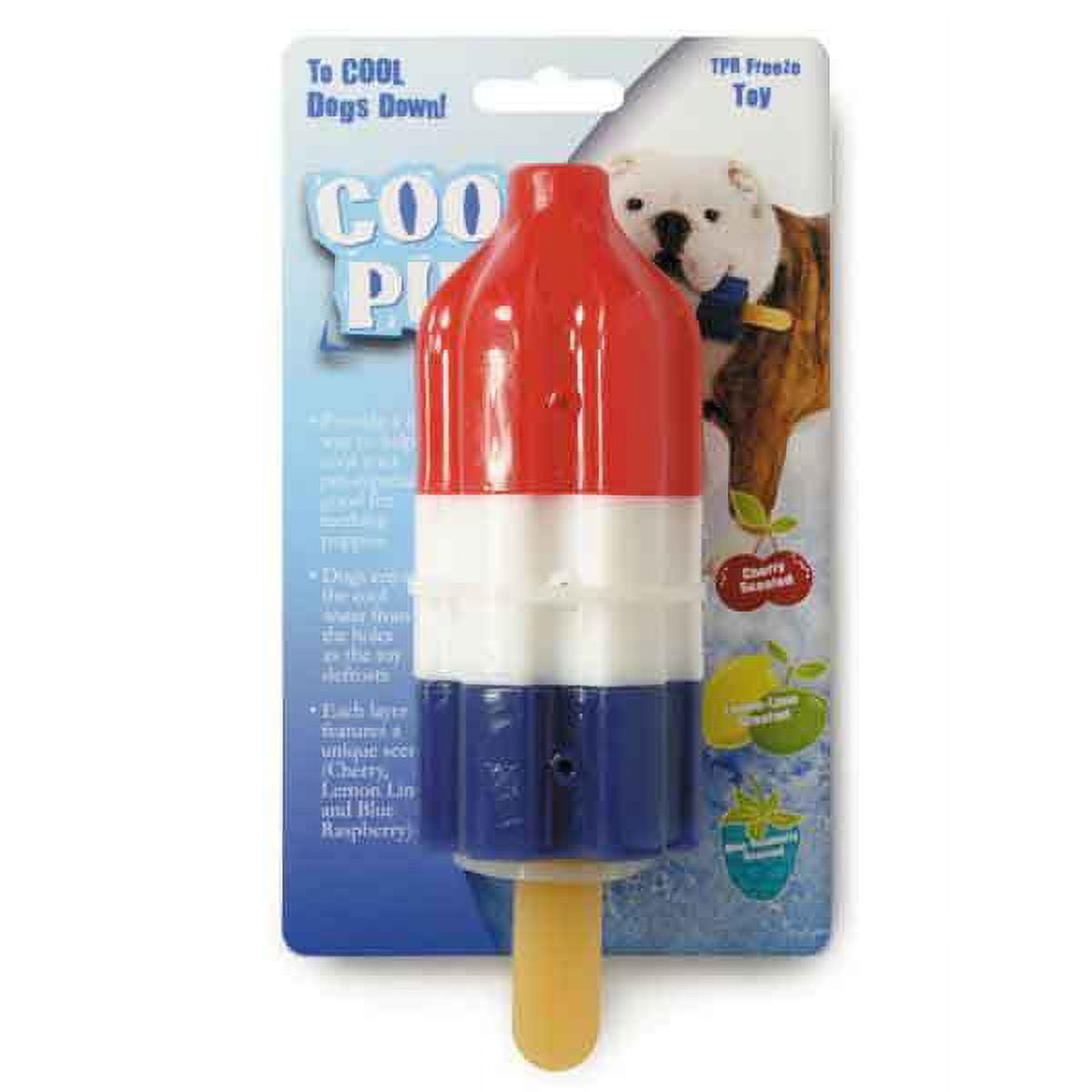 Cooling Dog Toys Fun Summer Ice Cream Cone & Popsicle Look Choose Color &  Shape(Green Popsicle)