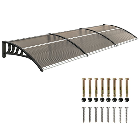 Outsunny Window Awning Door Canopy Front Door Outdoor Patio Cover