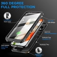 thumbnail image 4 of KOMI for Google Pixel 9 Case Waterproof, Clear Water Proof Shockproof Dustproof Snowproof Full Body Rugged Transparent Underwater Phone Case for Google Pixel 9 Pro Built-in Screen Protector, 4 of 5