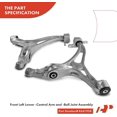 thumbnail image 3 of A-Premium 4Pcs Front Suspension Kit Lower Control Arm Sway Bar Link Compatible with Mercedes-Benz GL320 ML320 2007-2009 GL350 2010-2012 GL450 2007-2012 GL550 2008-2012 ML350 ML450 ML500 ML550, 3 of 9