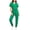 Green, variant on Lopecy-Sta Womens Matching Sets V Neck Short Sleeve Pocket Tops and Cuffed Jogger Pants Comfortable Work Uniform Two Piece Loungewear Outfits