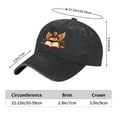 thumbnail image 3 of Vintage Cotton Washed Distressed Baseball Cap - Black Golf Dad Hat with LAW Design for Men & Women, 3 of 6