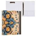 thumbnail image 3 of Rustic Tribal Pattern 3 Ring Binders 1.5 inch Hardcover File Folders with Interior Pockets A4 Size Organizer for School Office Hospital Set of 2, 3 of 8