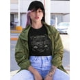 thumbnail image 2 of Denim Garments Vintage Art Shaped T-Shirt Women -Image by Shutterstock, Female 3X-Large, 2 of 4