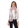 thumbnail image 2 of Cat Paw Pink Winter Scarf for Women Fashion Warm Long Soft Blanket Scarves Gifts, 2 of 10