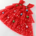 thumbnail image 7 of enyan Toddler Baby Girl Christmas Dress Star Sequin Layered Tutu Tulle Dress Girls Cake Smash Xmas Tree Dresses Red,2-3 Years, 7 of 7
