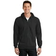 thumbnail image 1 of Port & Company ®  -  Essential Fleece Full-Zip Hooded Sweatshirt.  Pc90zh S Jet Black, 1 of 4