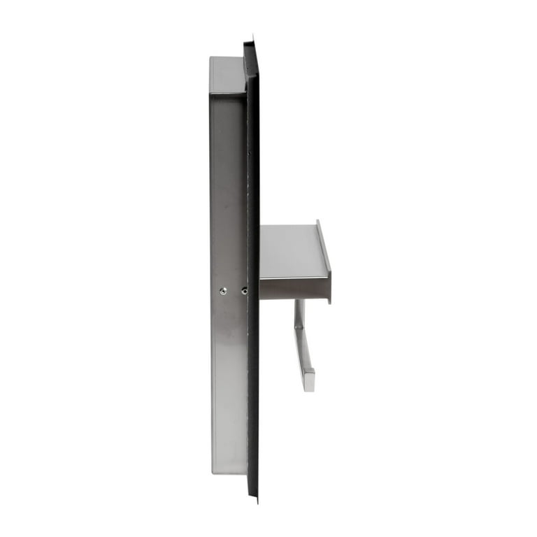 Alfi Brand ABTPC77-BLA Black Matte Stainless Steel Recessed Toilet Paper Holder with Cover