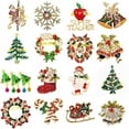 thumbnail image 4 of Hebilla de servilleta Anillo de Navidad Juego de árbol de Navidad Alce Copo de nieve de metal Hebilla de servilleta Anillo de metal Anillo de tela, 4 of 6