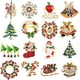 thumbnail image 4 of Hebilla de servilleta Anillo de Navidad Juego de árbol de Navidad Alce Copo de nieve de metal Hebilla de servilleta Anillo de metal Anillo de tela, 4 of 6