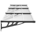 thumbnail image 4 of vidaXL Black and Transparent, 297.5 x 90 cm Polycarbonate, RV Awnings, 4 of 5