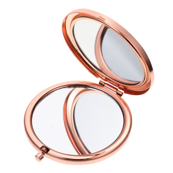 Stri Double Side Pocket Mirror Portable Metal Mirror Outdoor Make Up Mirror