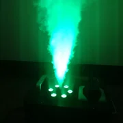 Fichiouy 3IN1 DMX 512 Fog Machine Indoor Geyser Smoke Jet Fog Machine with Control for Stage DJ 900W