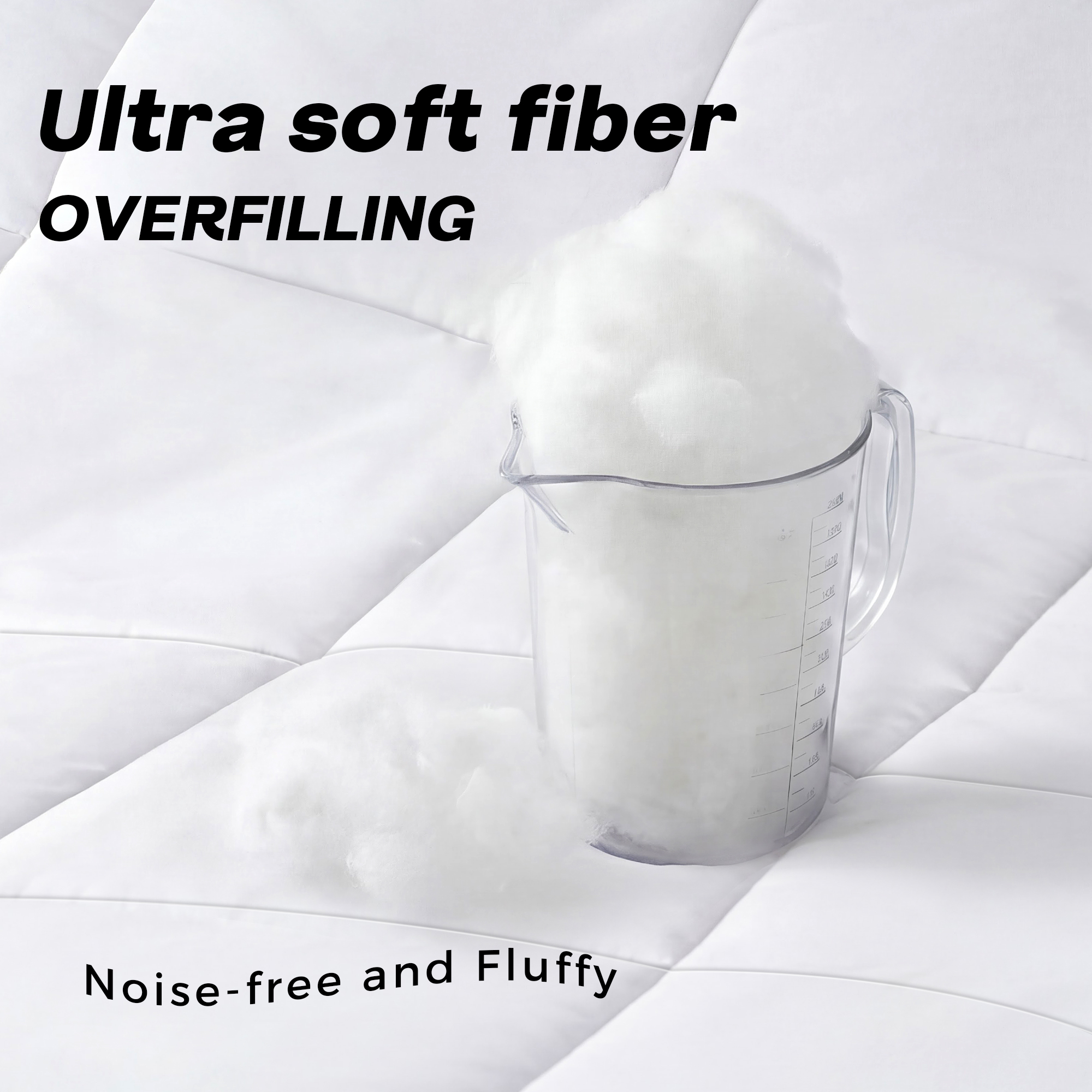 YEPCLUB Queen Down Alternative Comforter, White photo 5