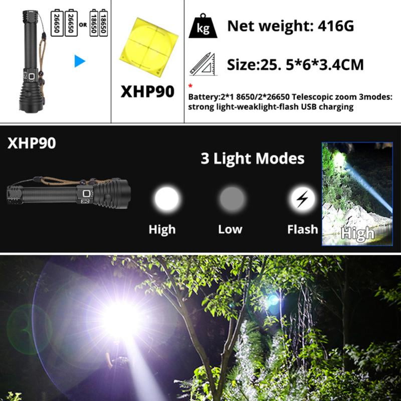 Xhp90 Led Flashlight Usb Rechargeable Zoomable Torch Light Xhp90 Glare Flashlight 2 Walmart Com Walmart Com Xhp90 Led Flashlight Usb Rechargeable Zoomable Torch Light Xhp90 Glare Flashlight 2 Walmart Com Walmart Com