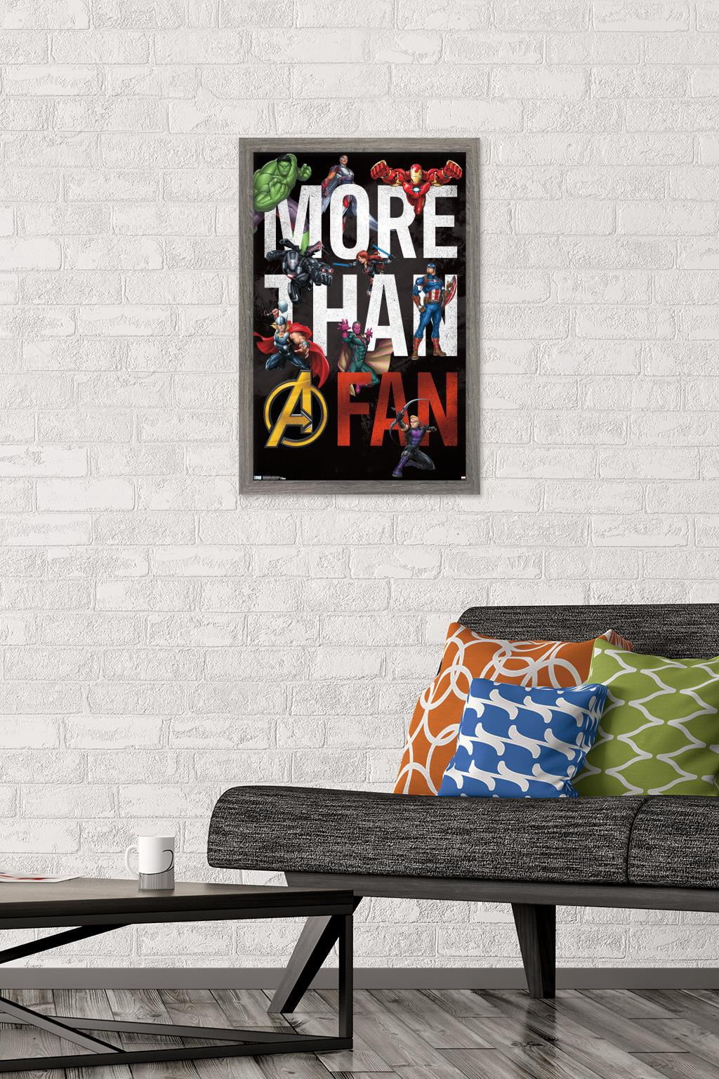 Marvel Comics - More Than A Fan Wall Poster, 14.725" x 22.375", Framed