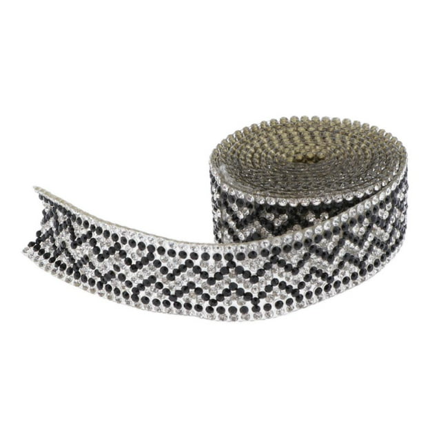 GUOOL 1 Yard Crystal Rhinestone Ribbon Wedding Favor Decor Party Supplies Wave