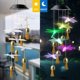 thumbnail image 1 of Dragonfly Gift Garden Solar Wind Chime Lámpara colgante Decoración al aire libre Regalo,11 Feliz Sencillez, 1 of 4
