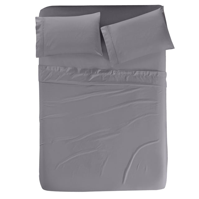Juego De Sábanas Elefantito Individual Gris Suave Al Tacto
