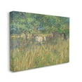 thumbnail image 3 of Cattle Grazing Grassland Pasture Landscape Painting Gallery Wrapped Canvas Print Wall Art, 3 of 7