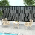 thumbnail image 5 of POSHIONS Privacy Screen Freestanding Room Divider Outdoor Privacy Metal Fence Panel Series Black 6.3 ft. H X 4 ft. W, 5 of 6