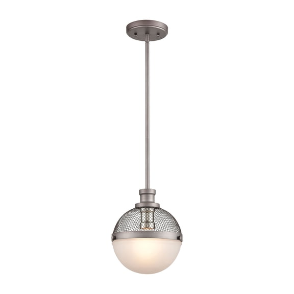 Elk Home 9-Inch Wide Calabria Pendant, Transitional, Weathered Zinc