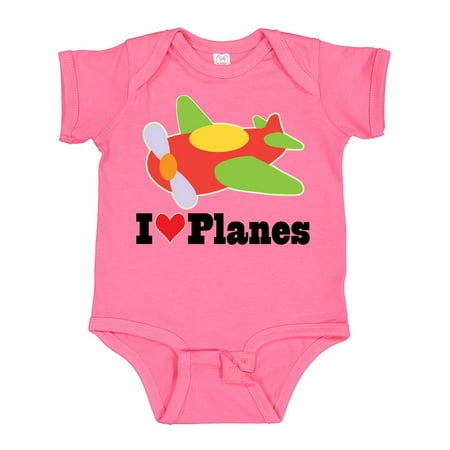 

Inktastic I Love Planes Cute Airplane Gift Baby Boy or Baby Girl Bodysuit