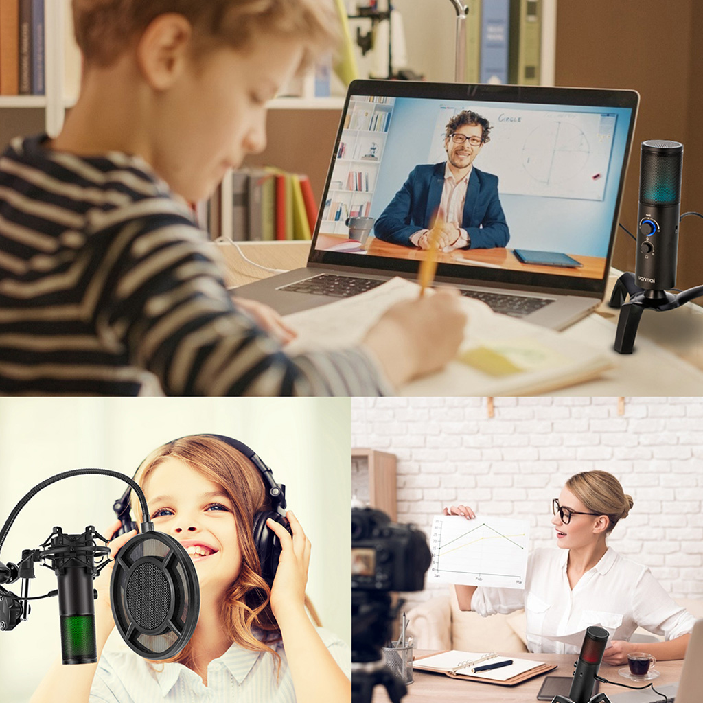BQBQERT Microphone Perfect for Vlogging Equipments Type-C Port Used as Player and Recorder Sound Mic