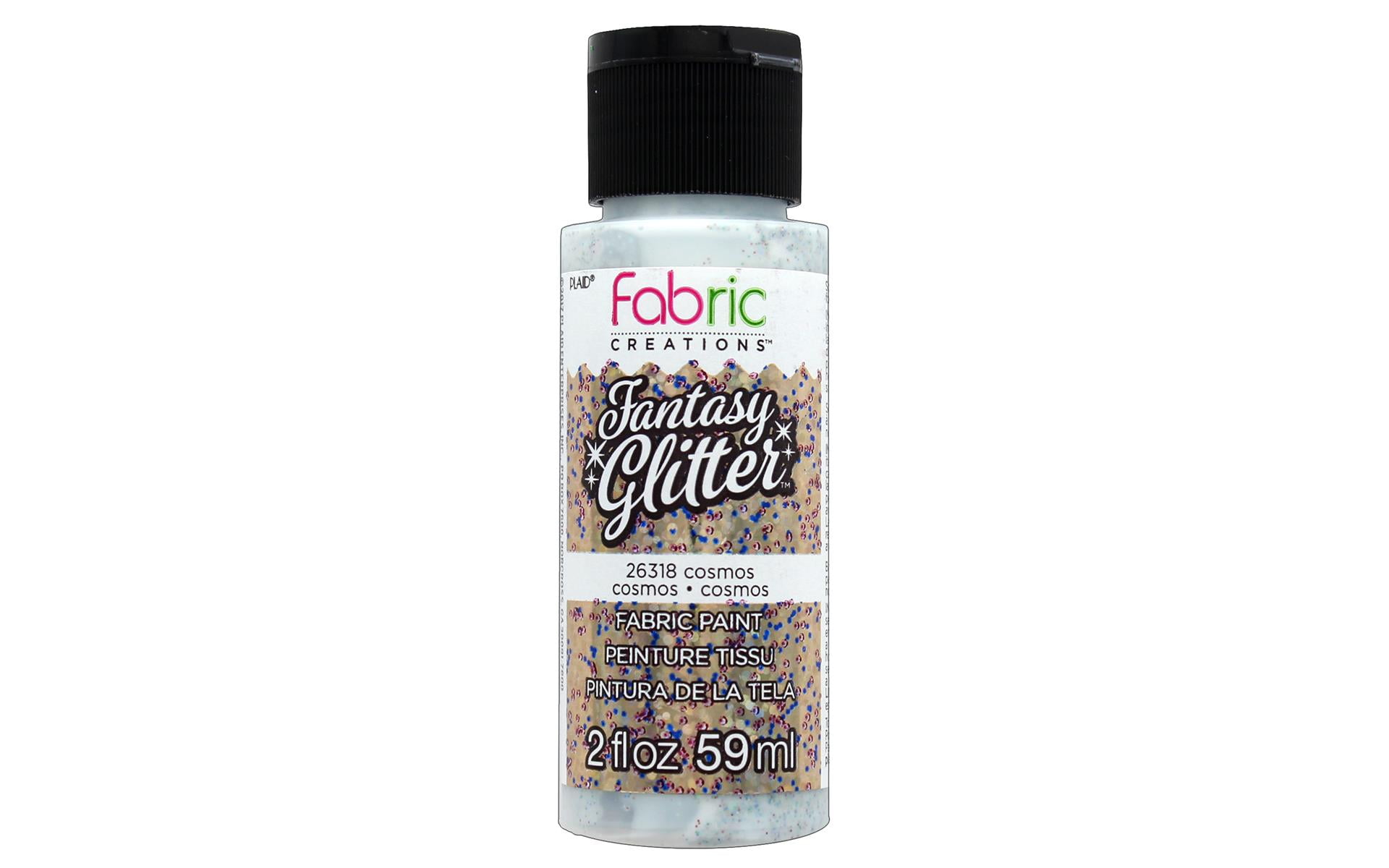 Fabric Creations Fantasy Glitter Fabric Paint 2oz-Cosmos - Walmart.com