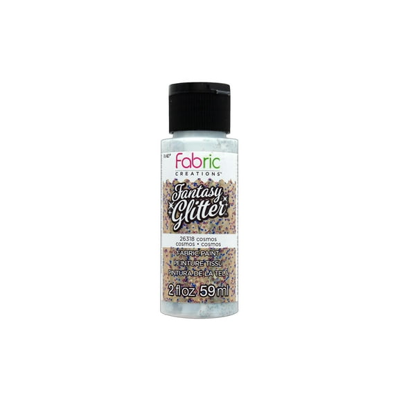 Plaid Fabric Creations Fantasy Glitter Fabric Paint - Cosmos, 2 oz